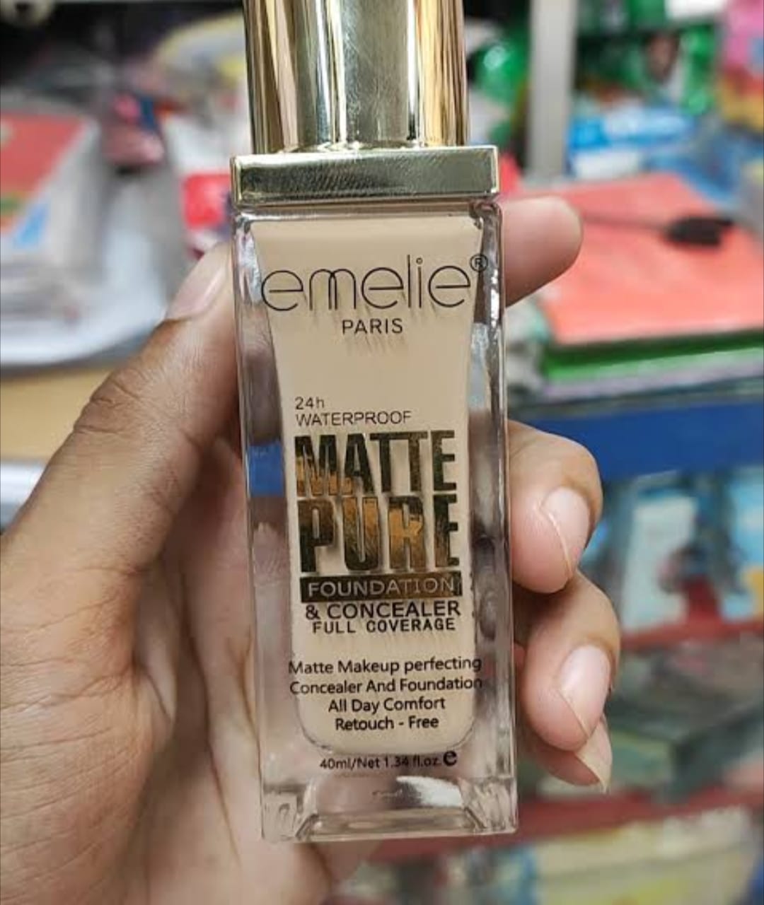 Emilie Paris 24H Waterproof Matte Pure Foundation & Concealer ⨠| Mirhaa Beauty Store