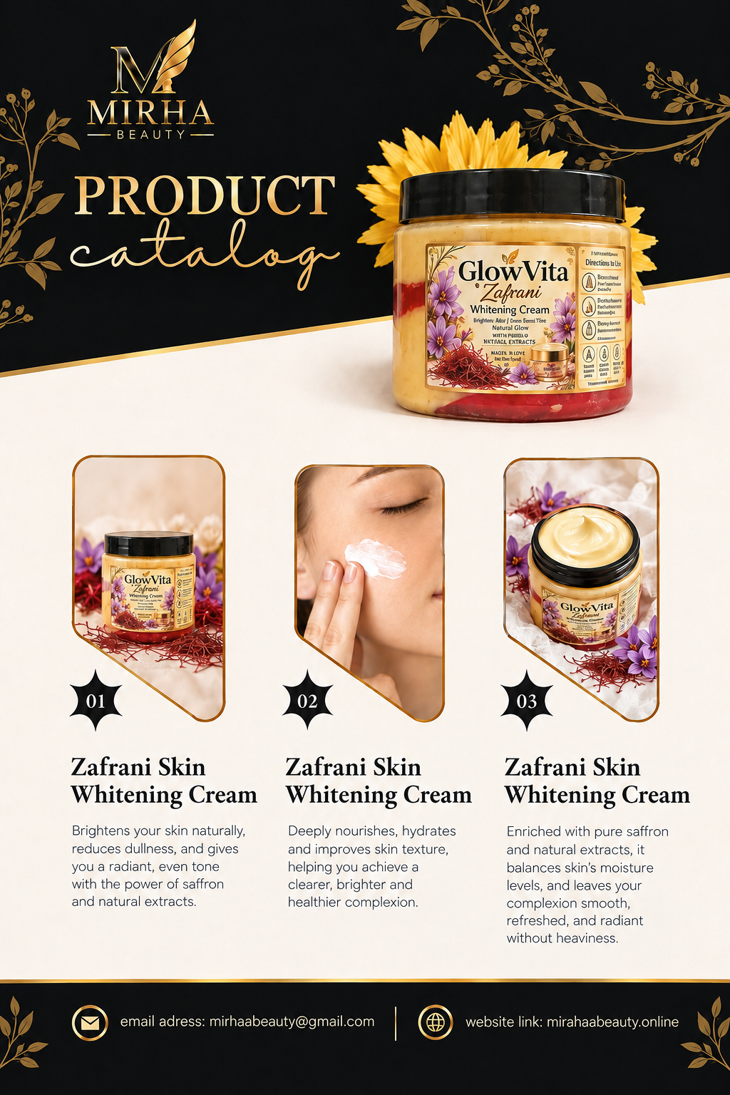 Zafrani Skin Whitening Cream ⨠| Mirhaa Beauty Store