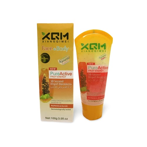 XQM Exfoliating Face & Body Scrub Gel โ Pomegranate & Vitamin C (100g) ๐โจ | Mirhaa Beauty Store