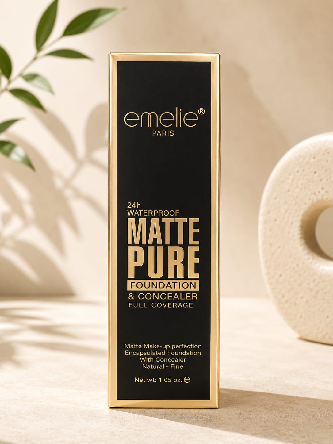 Emilie Paris 24H Waterproof Matte Pure Foundation &amp; Concealer ✨ | Mirhaa Beauty Store